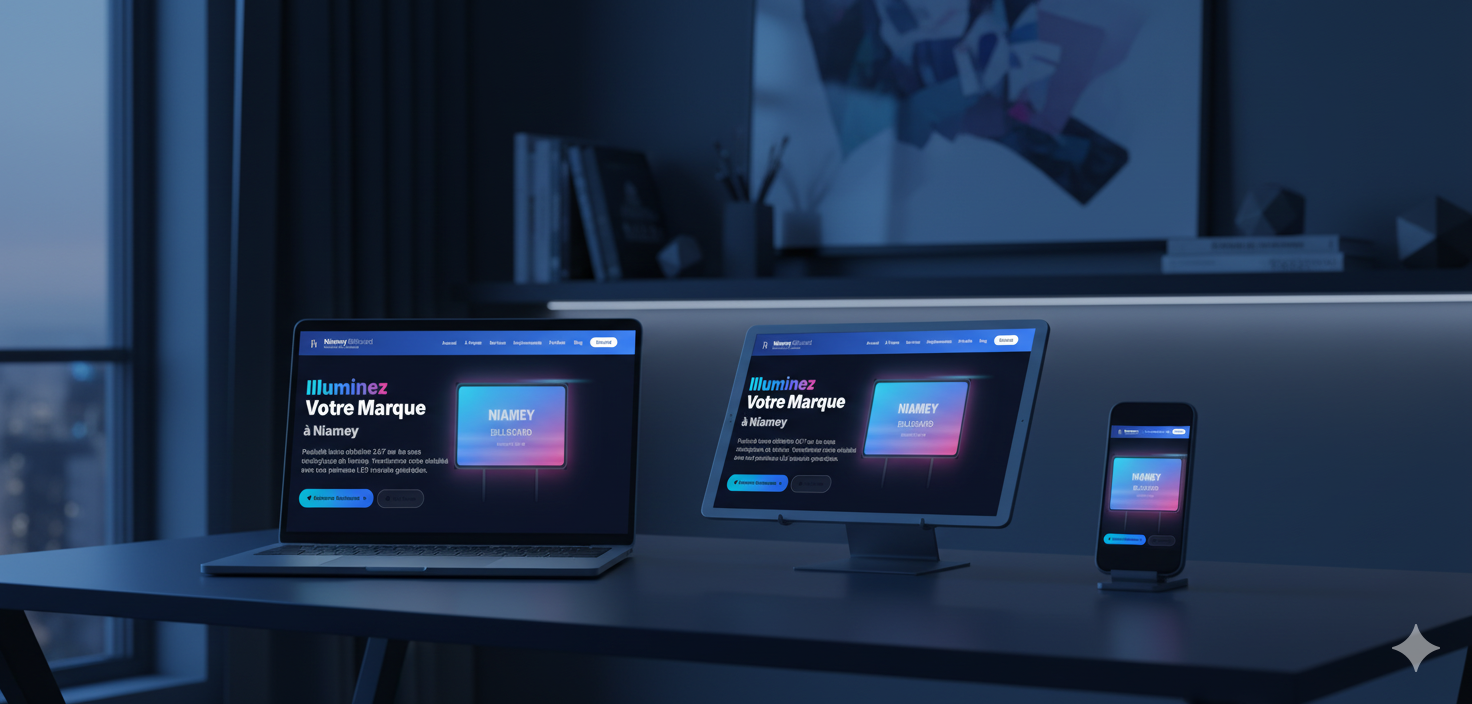 Site Web de Publicité LED Extérieure pour Niamey Billboard